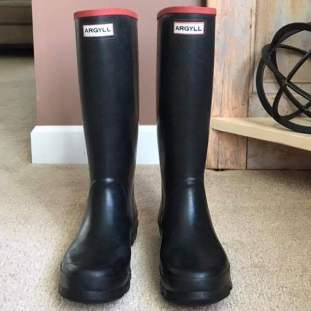 Hunter Argyll Rain Boots Size 10/11
